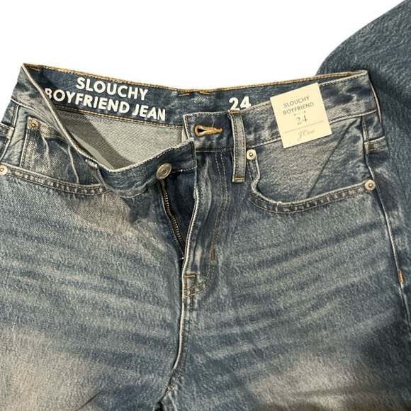 J.Crew Slouchy Boyfriend faded jeans Paulette wash 24 NEW NWT - Picture 8 of 9